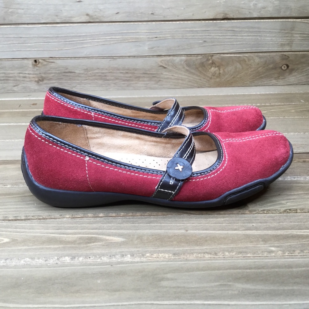 Naturalizer Mary Jane Flats Calva Red Size 7.5